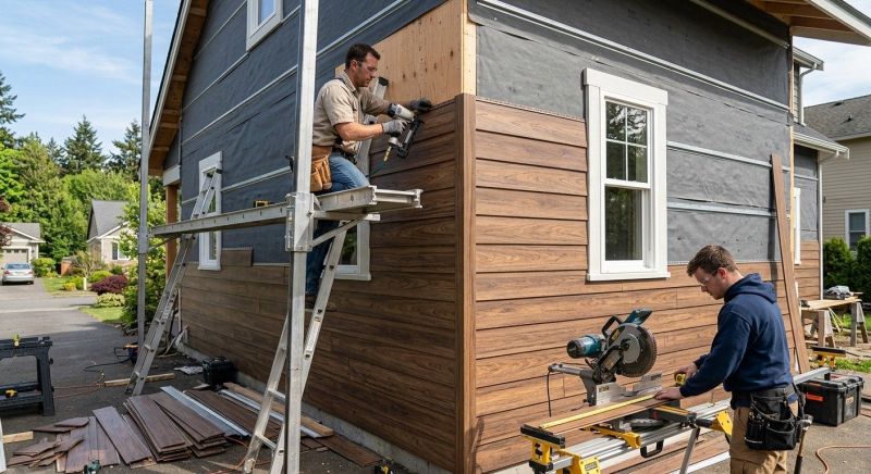 Faux Wood Siding Installation in Kennesaw, GA
