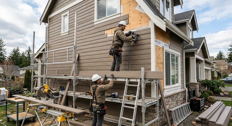 Faux Wood Siding Installation in Powder Springs, GA