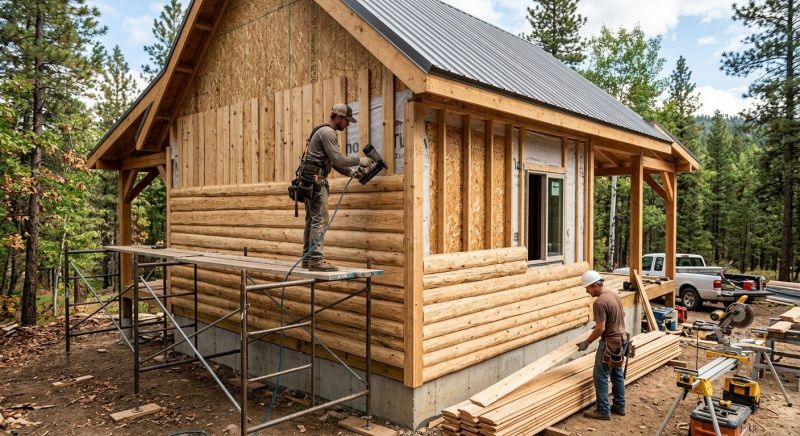 Log Siding Installation in Hiram, GA