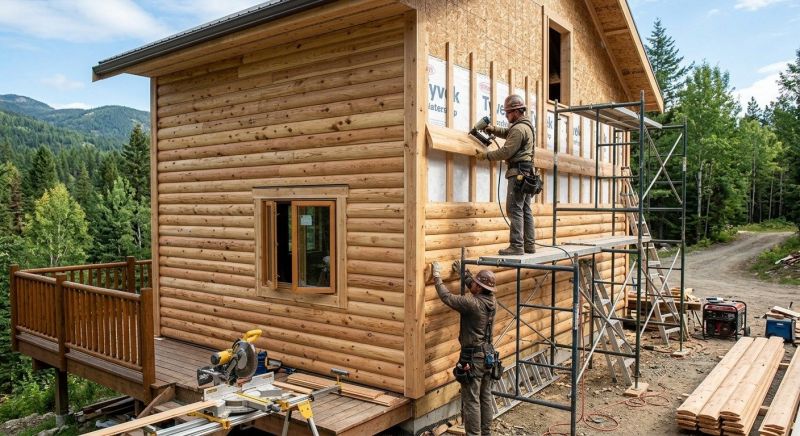 Log Siding Installation in Hiram, GA