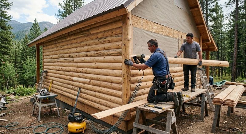 Log Siding Installation in Powder Springs, GA
