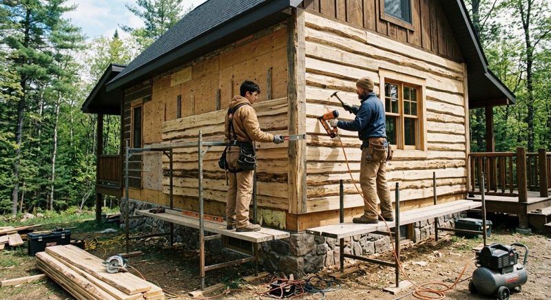 Log Siding Replacement in Paulding County, GA