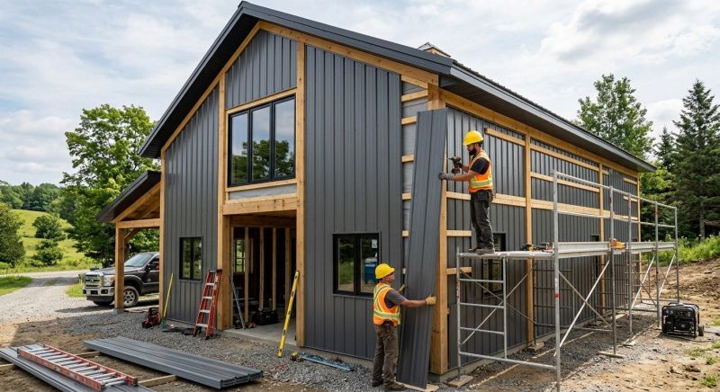Metal Barn Siding Installation in Paulding County, GA
