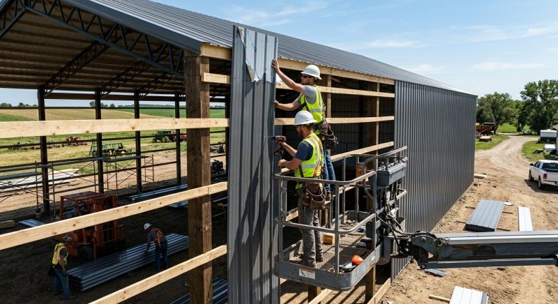 Metal Barn Siding Installation in Paulding County, GA