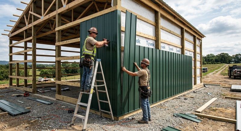 Metal Barn Siding Installation in Paulding County, GA