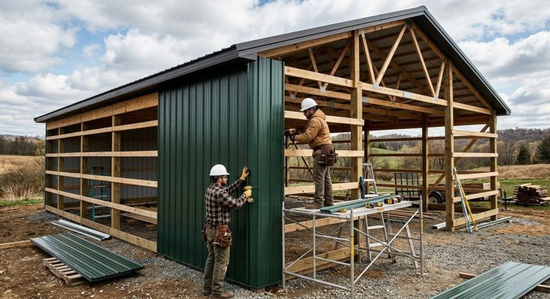 Pole Barn Siding Installation in Paulding County, GA