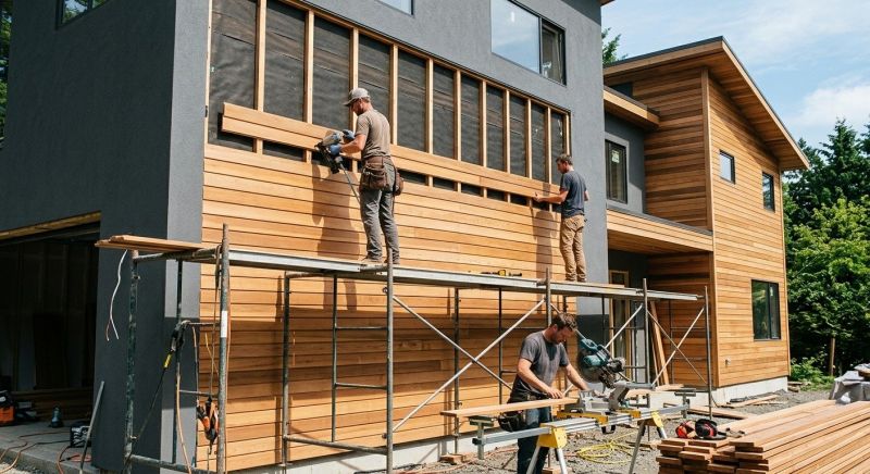 Wood Cladding Installation in Cobb County, GA